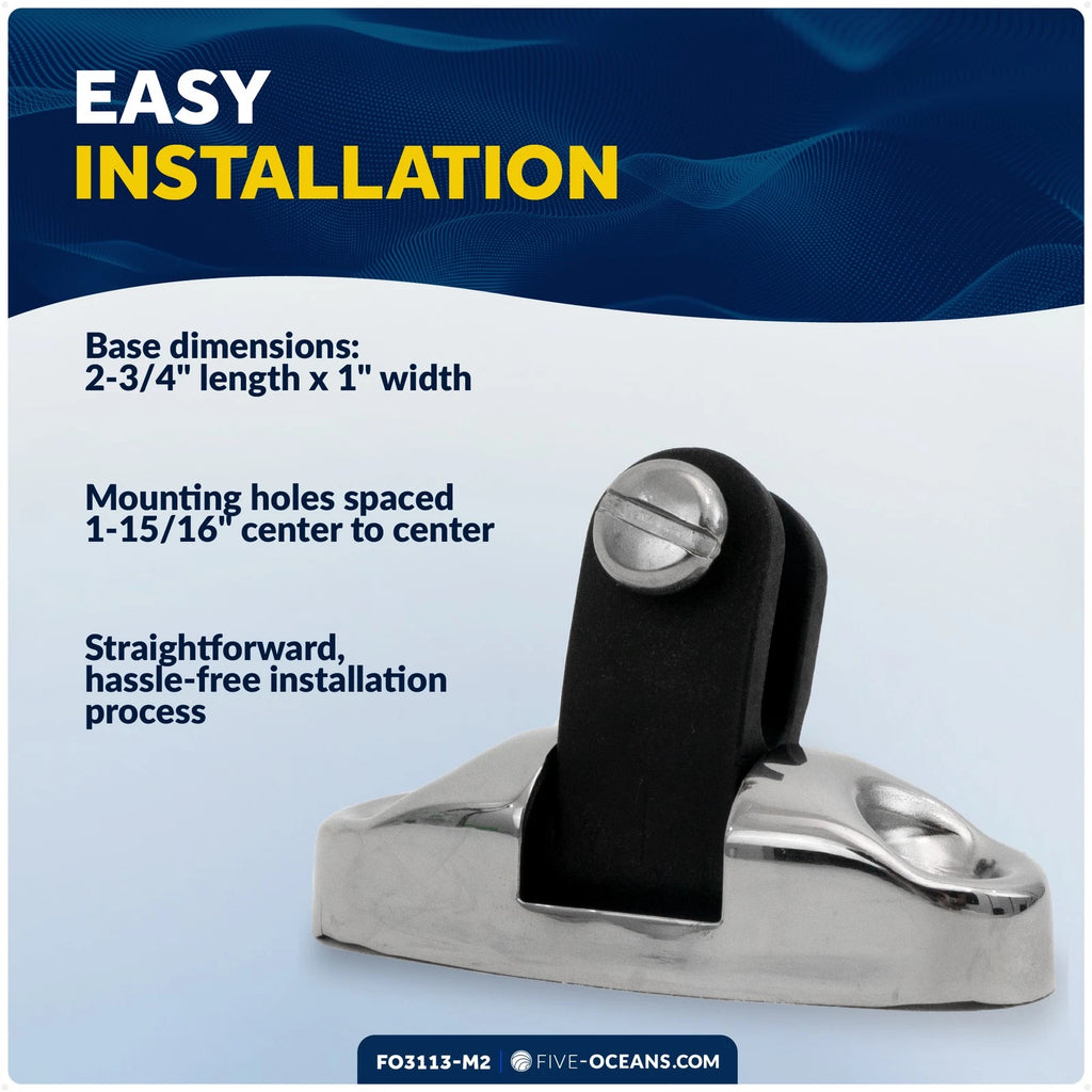 2X Bimini Top Hardware Swivel Deck Hinge for Universal Applications