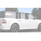 8x Black Door Window Panel Trim Decal Cover for Ford Flex (2009-2019)