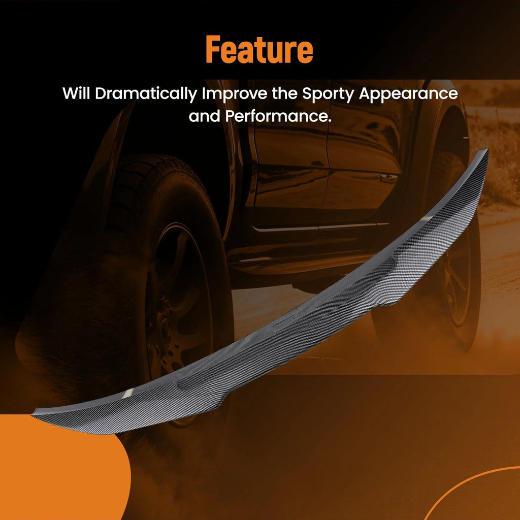 Rear Trunk Lip Spoiler Wing for Infiniti Q50 (2014–2024) PSM Style Carbon Fiber