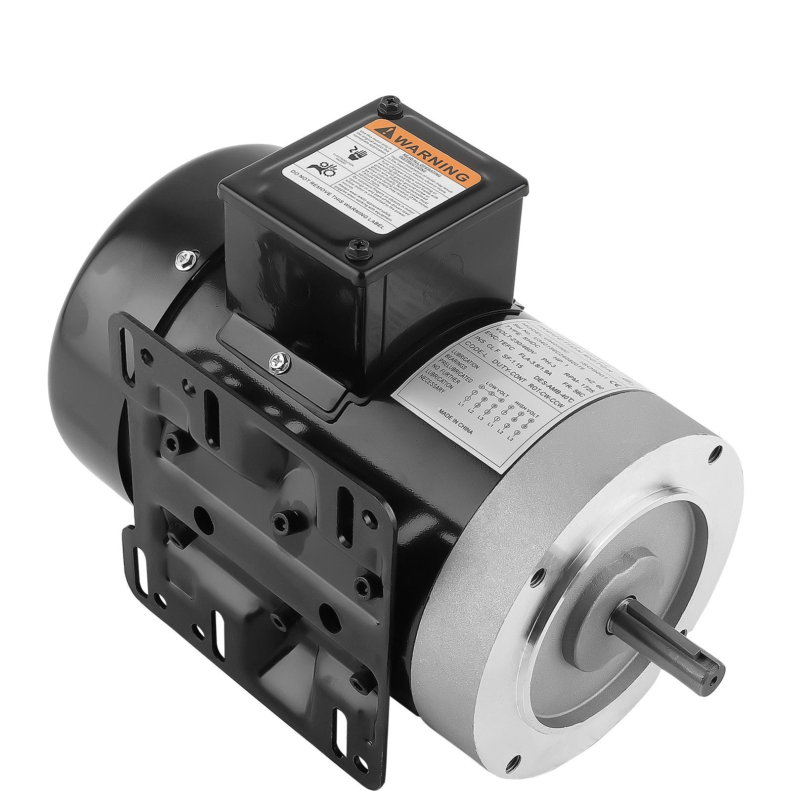 1HP Electric Motor 56C Frame 5/8" Shaft 1800RPM TEFC