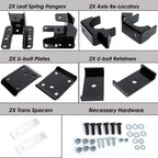 5"-6" Steel Rear Drop Lowering Axle Flip Kit for Silverado Sierra 1500 (2007–2020)