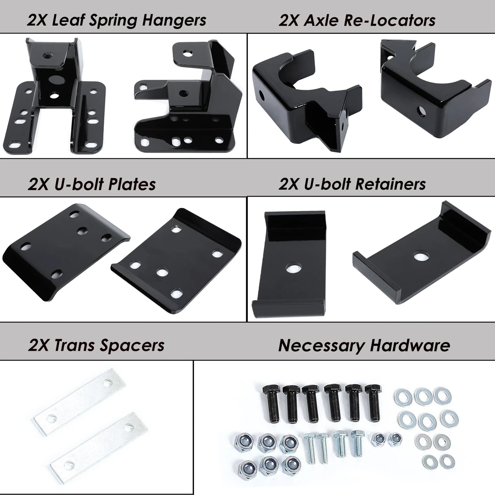 5"-6" Steel Rear Drop Lowering Axle Flip Kit for Silverado Sierra 1500 (2007–2020)