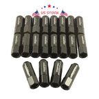 Set of 20 Aluminum Tuner Racing Lug Nuts for JDM Vehicles (60mm, Black)