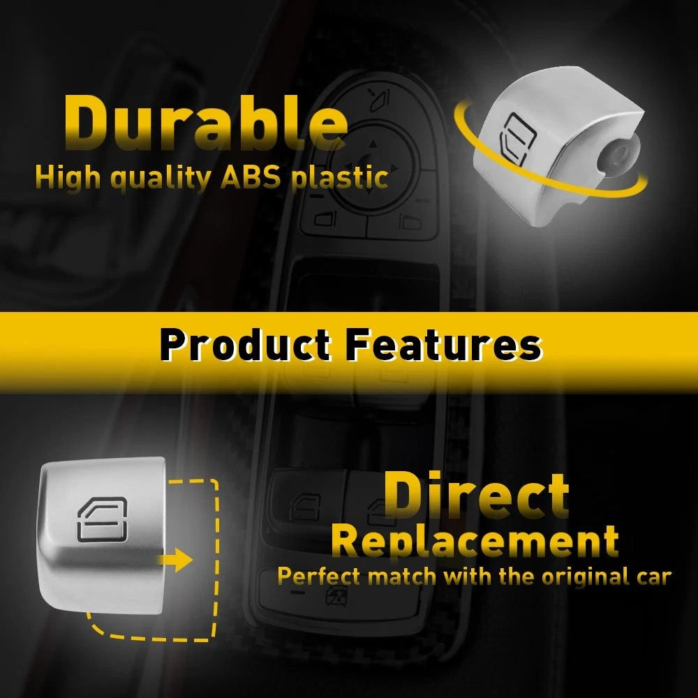 Window Switch Repair Cover Buttons for Mercedes C-Class (C300, GLC300, C350)