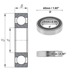 Deep Groove Ball Bearing 6905DDU for Scooter Skateboard Wheel (P2 25x42x9mm)