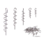 50pcs centering spring lock pin for soft lure bait fishing hook
