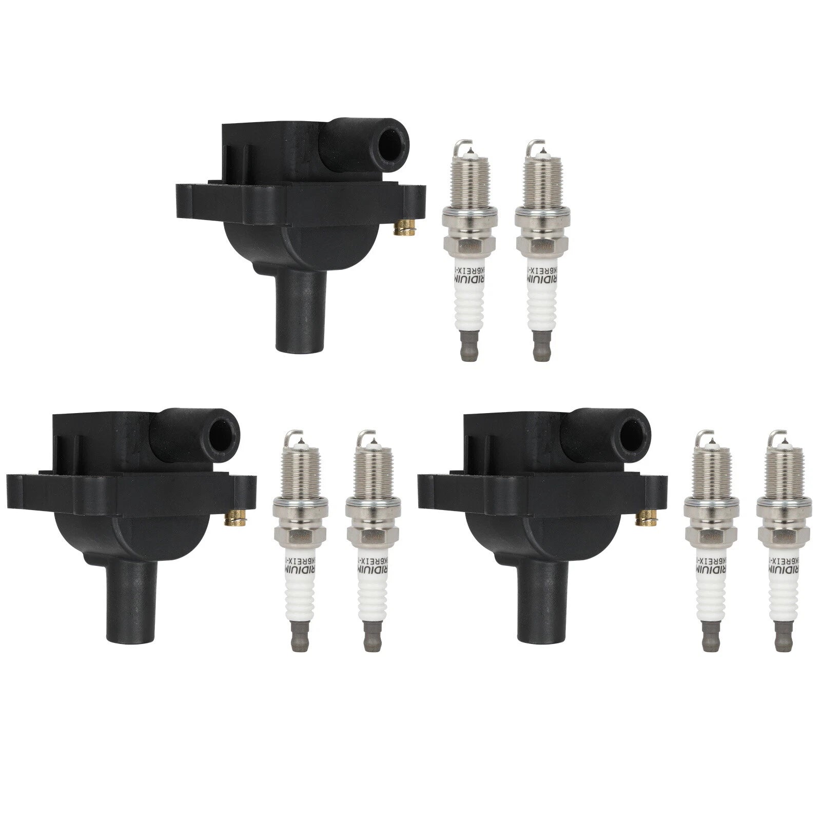 Ignition Coil Set and Spark Plug for Mercedes-Benz C230 SLK230