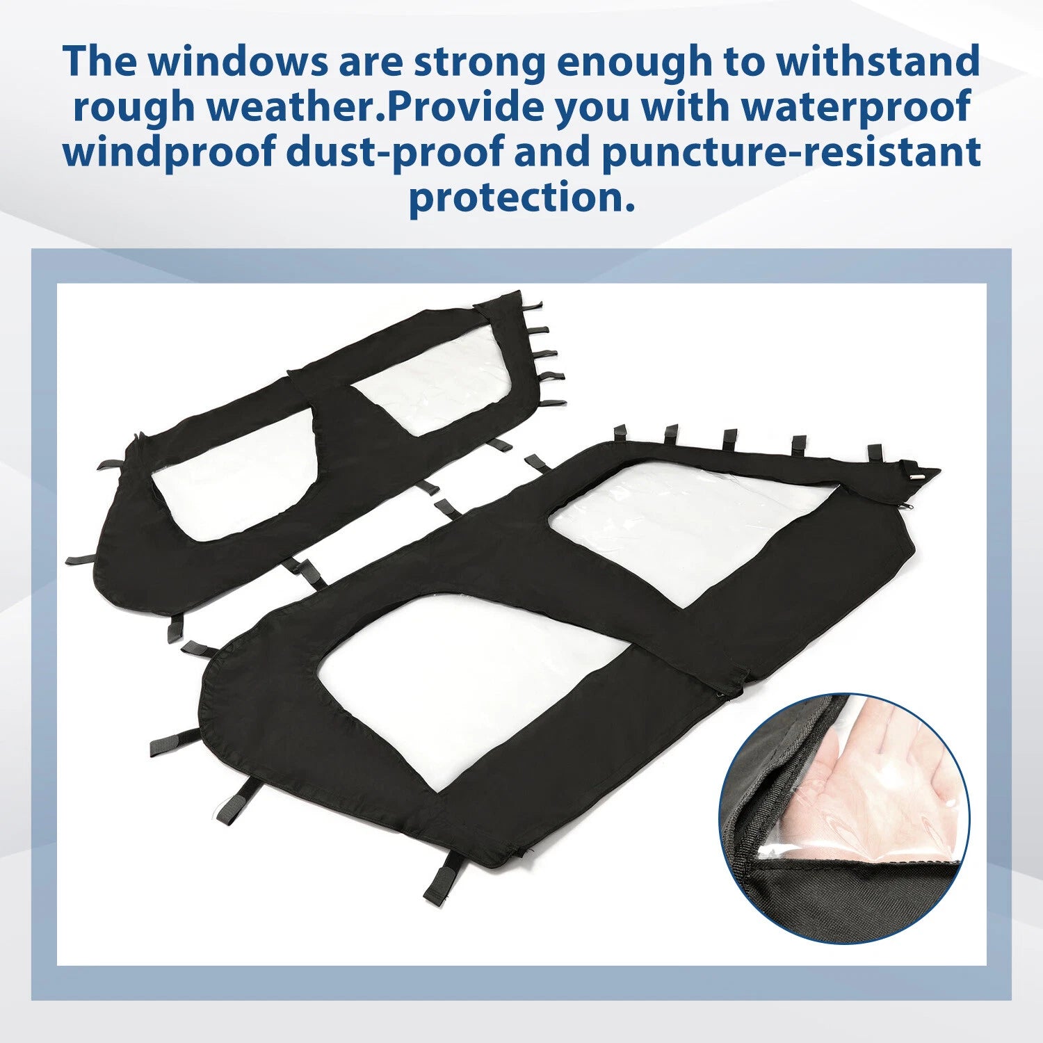 Soft Doors Cab Enclosure Set for Kawasaki Teryx4 (2012–2022)