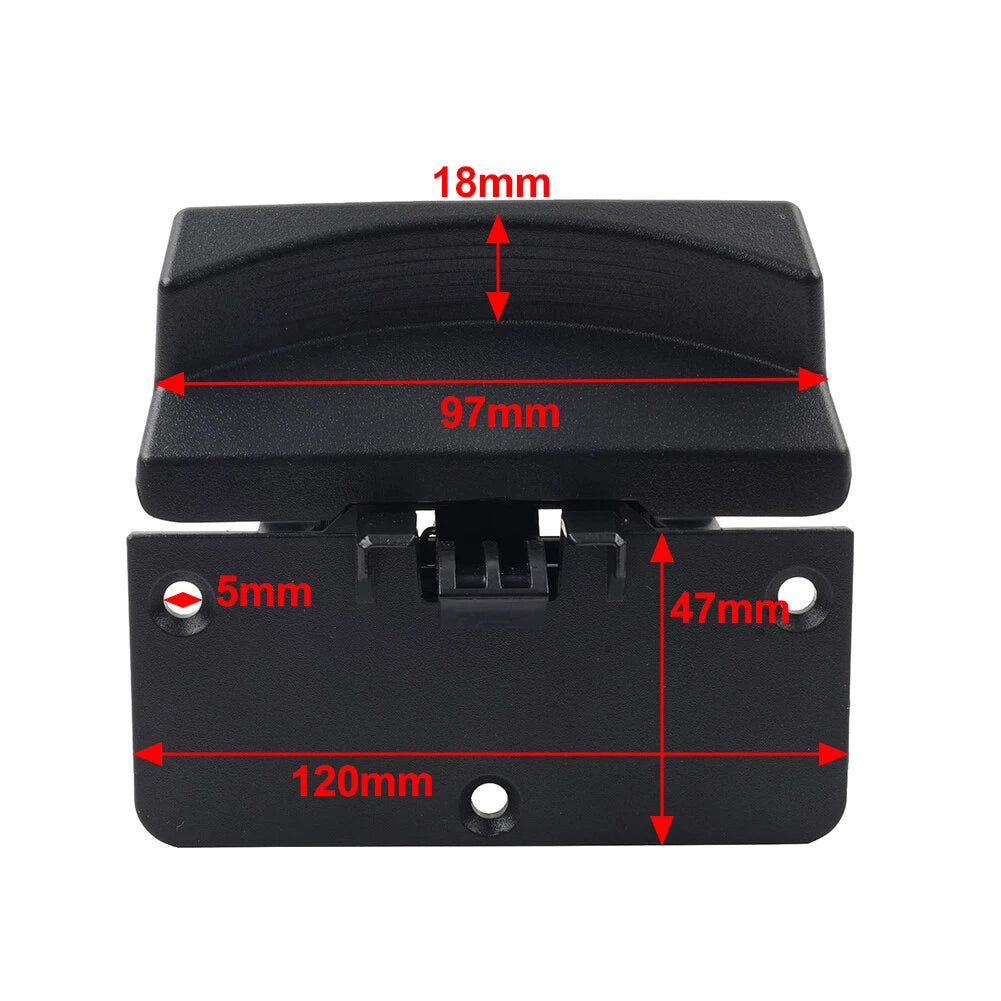 Center Console Armrest Lid Latch for Dodge Ram 1500 2500 3500 (2013–2018) 5RQ83TX7AC