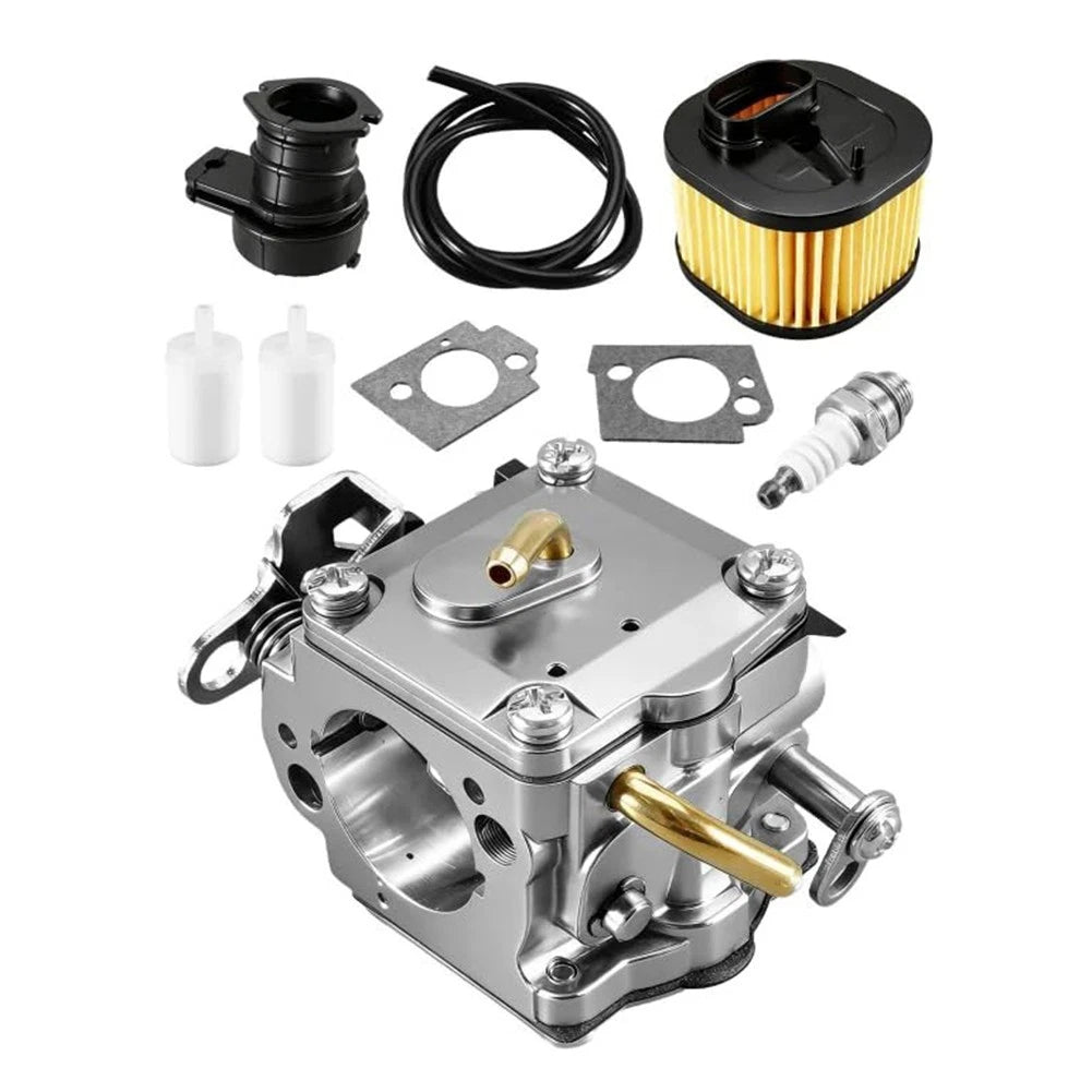 Carburetor Kit with Air Filter & Oil Filter for Husqvarna 372XP 365X (–)