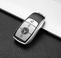 TPU Leather 3-Button Remote Key Fob for Mercedes-Benz E-Class (2017–2018)