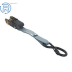 Set of 4 Heavy Duty 1" × 15' Ratchet Tie Down Straps with S Hook