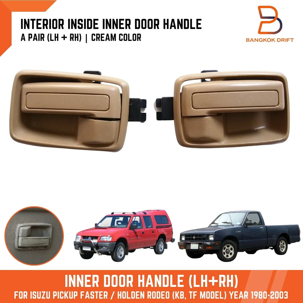 Inside Door Handle Beige LH RH for Holden Rodeo Ute (1988-2003)
