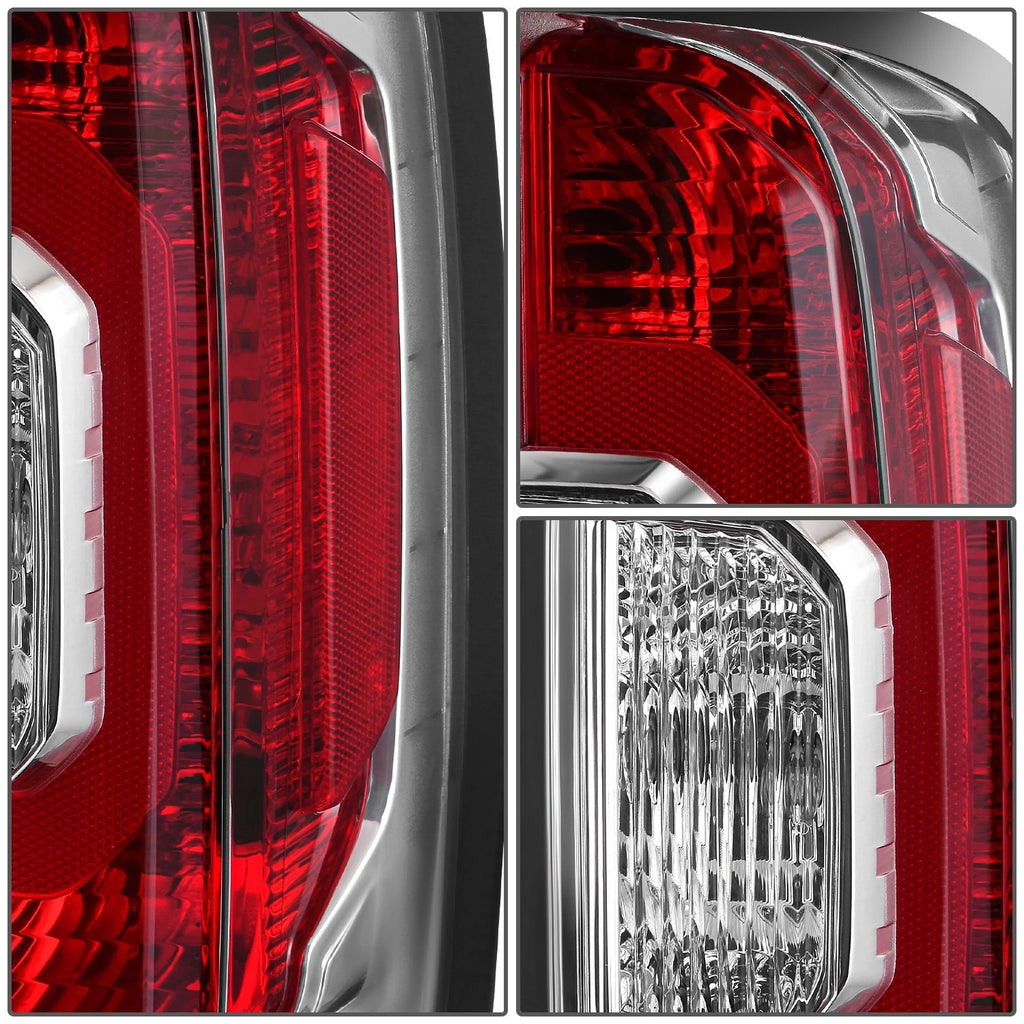 Passenger Side Taillight for GMC Canyon (2015–2022) OE Style Chrome Housing Red Lens