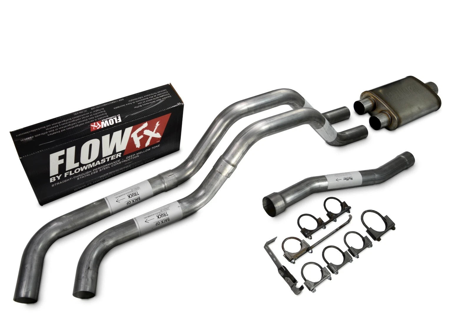 Dual Exhaust 2.5" Side Exit for Nissan Titan (2004–2006) Flowmaster Flow FX