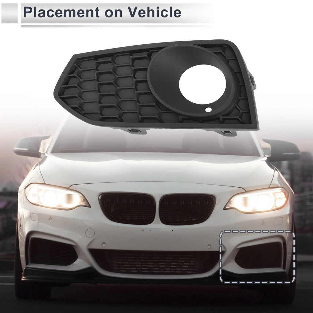 1pc Left Front Fog Light Grill for BMW 2 Series F22 (2012–2017) No.51118055319