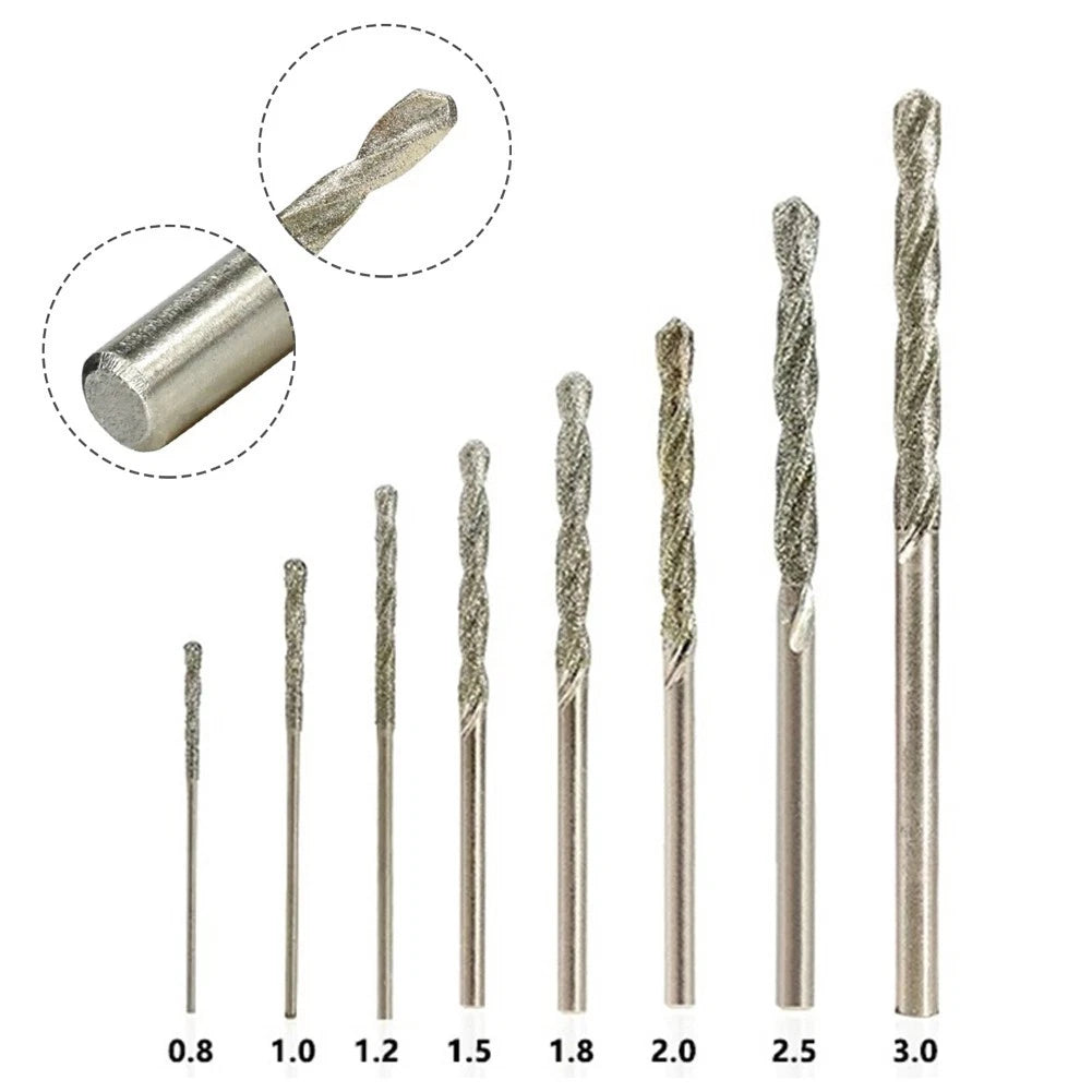 8-Piece Drill Bits Set for Power Tools - Coated Multi-Use Accessories