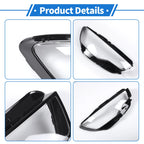 1 Pc Headlight Lens Cover for Audi A6 (2012–2014) Black