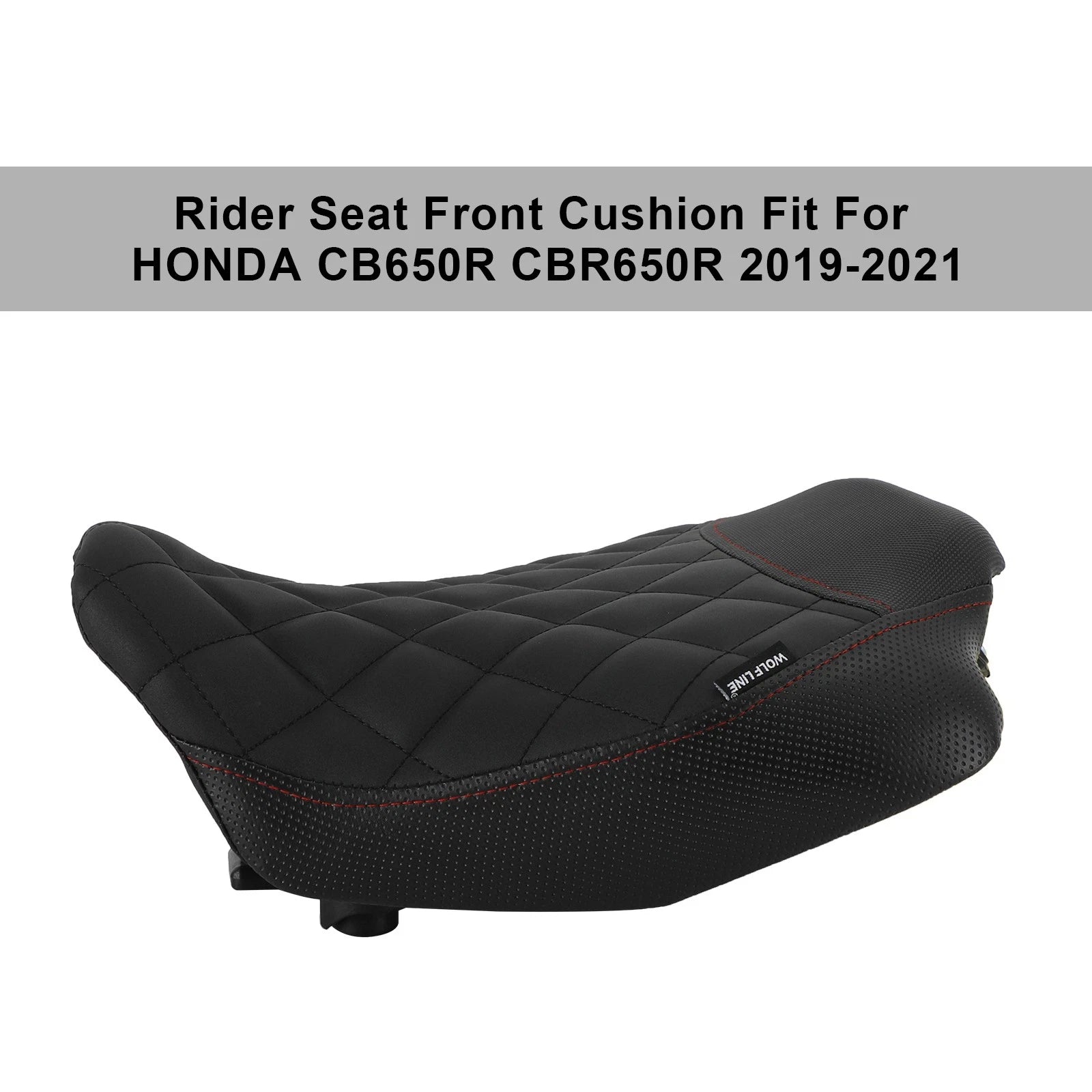 Front Rear Seat Cushion Set for Honda CB CBR 650R (2019–2023) Black