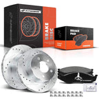 6x Front Drilled Rotors & Ceramic Brake Pads for Jeep Cherokee (1984–2001)