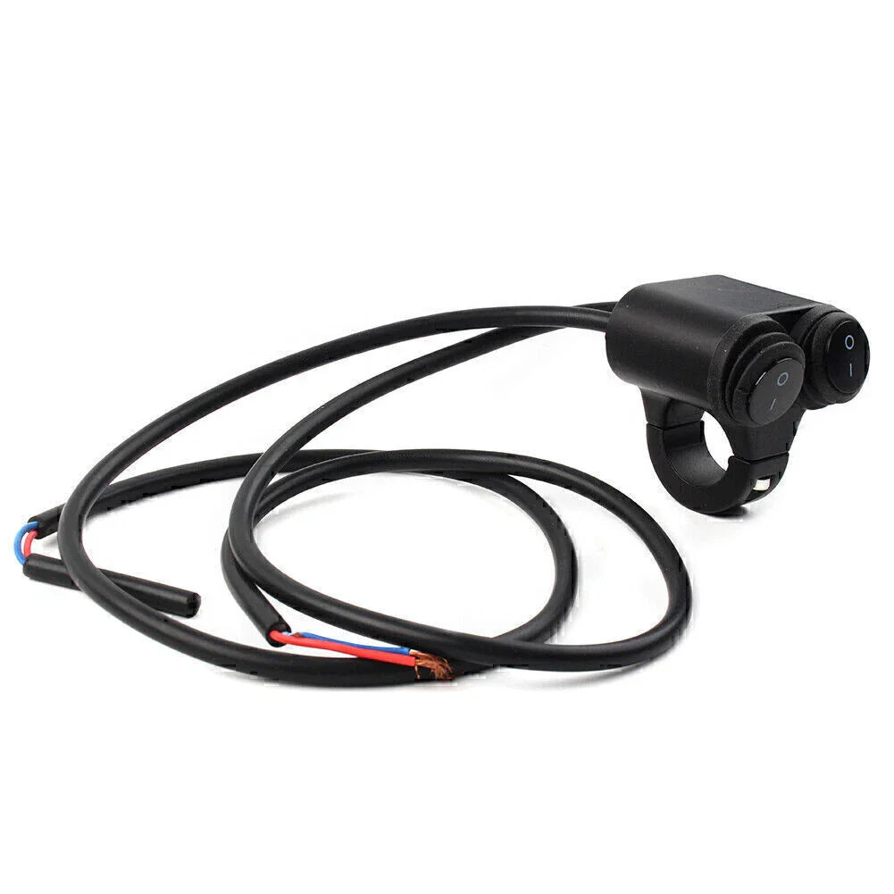 12V 7/8" Motorcycle Handlebar Fog Spot Light w/ Dual On Off Switch