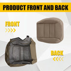Bottom Seat Cover for Mercedes ML250 ML350 ML450 (2012–2015) Tan Leather