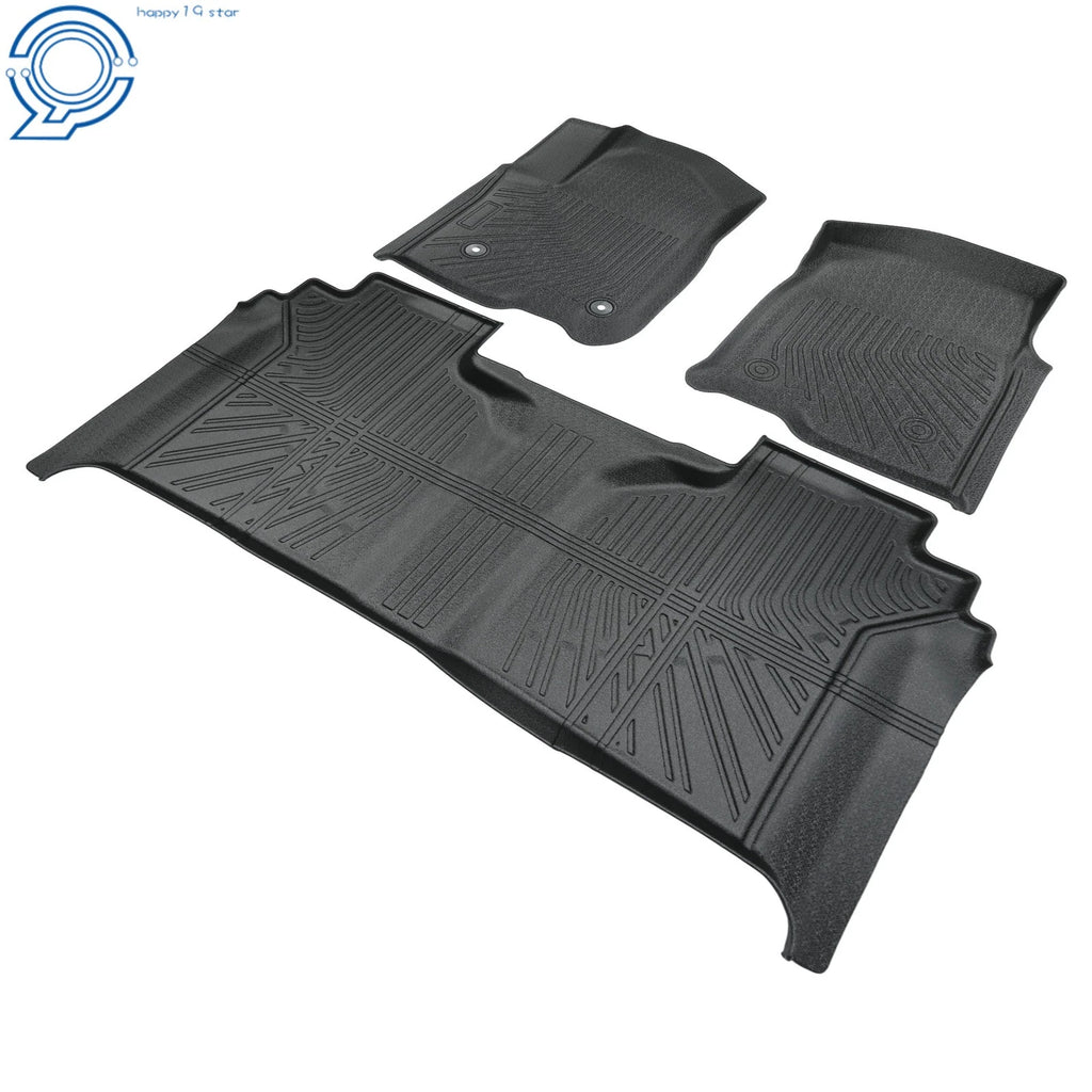 Set of 4 All Weather Floor Mats for Chevy Silverado/GMC Sierra Crew Cab (2019–2026)
