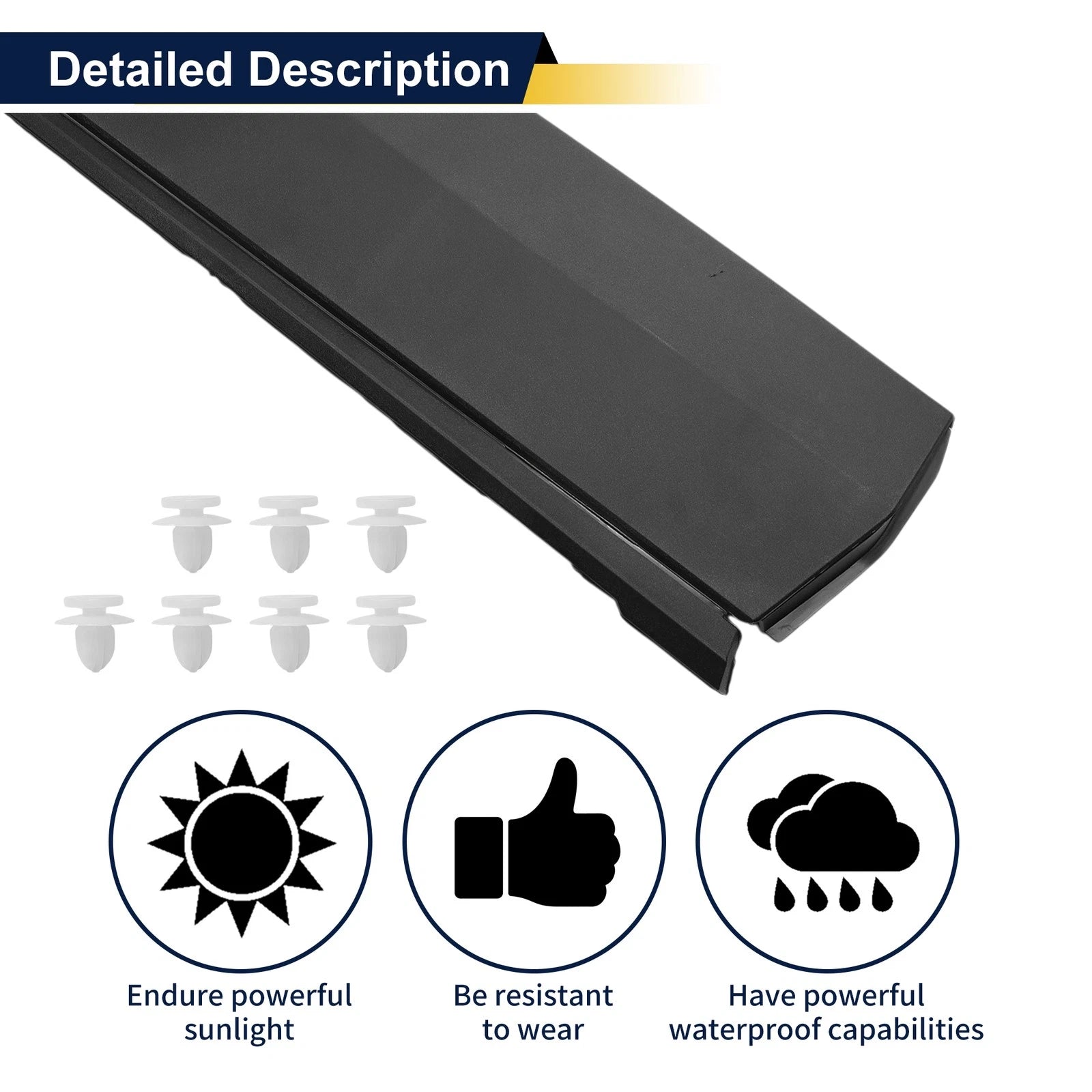 Door Side Lower Trim Garnish No. 750770R070 for Toyota RAV4 (2019–2022)