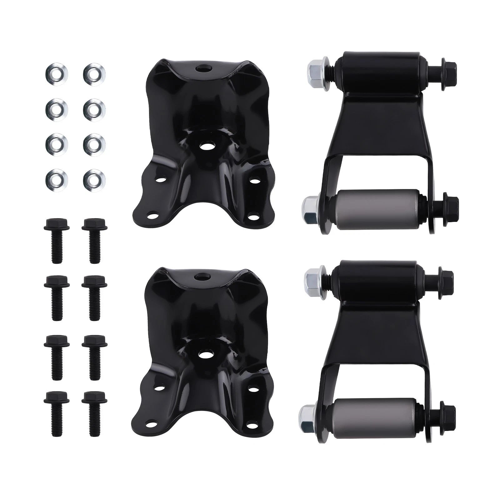 Set of 2 Rear Leaf Spring Shackle Bracket Hangers for Ford F150 F250 (1980–1996) 722-101