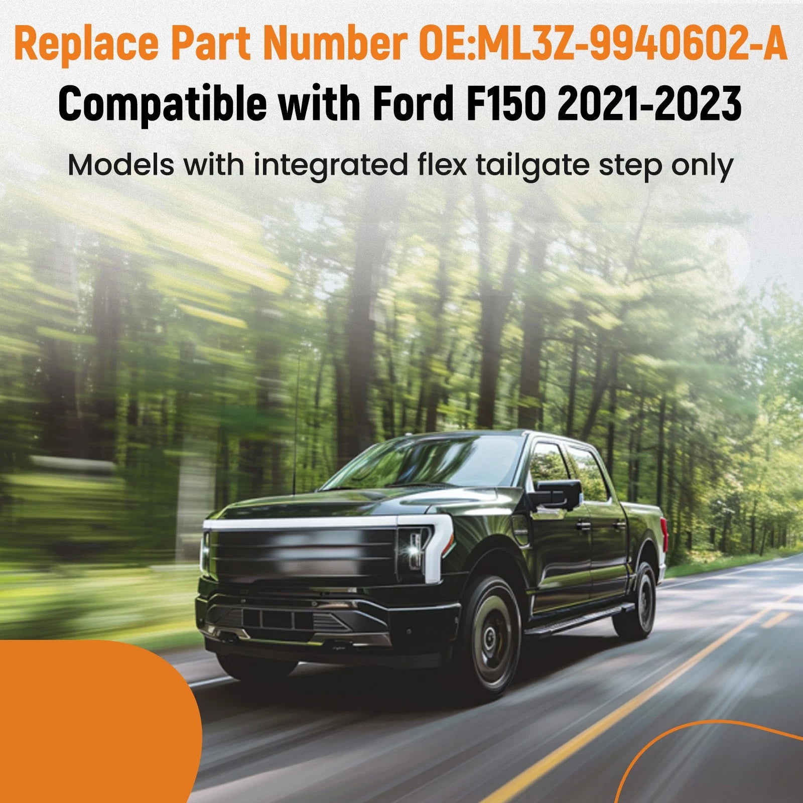 Tailgate Flex Step Pad Molding for Ford F150 (2015-2023)