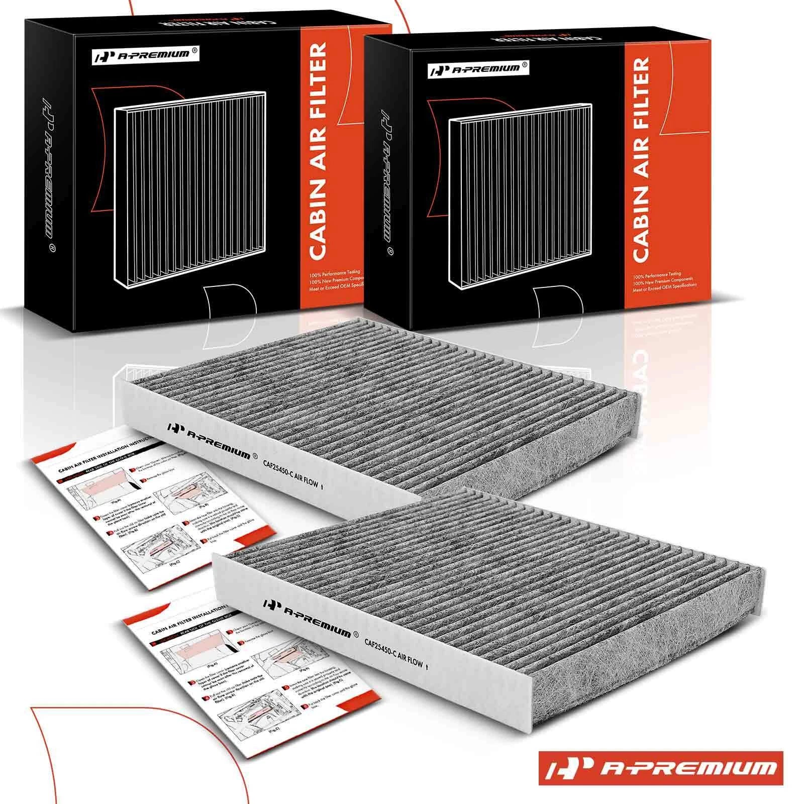 2X Activated Carbon Cabin Air Filter for Porsche Panamera (2010–2016)