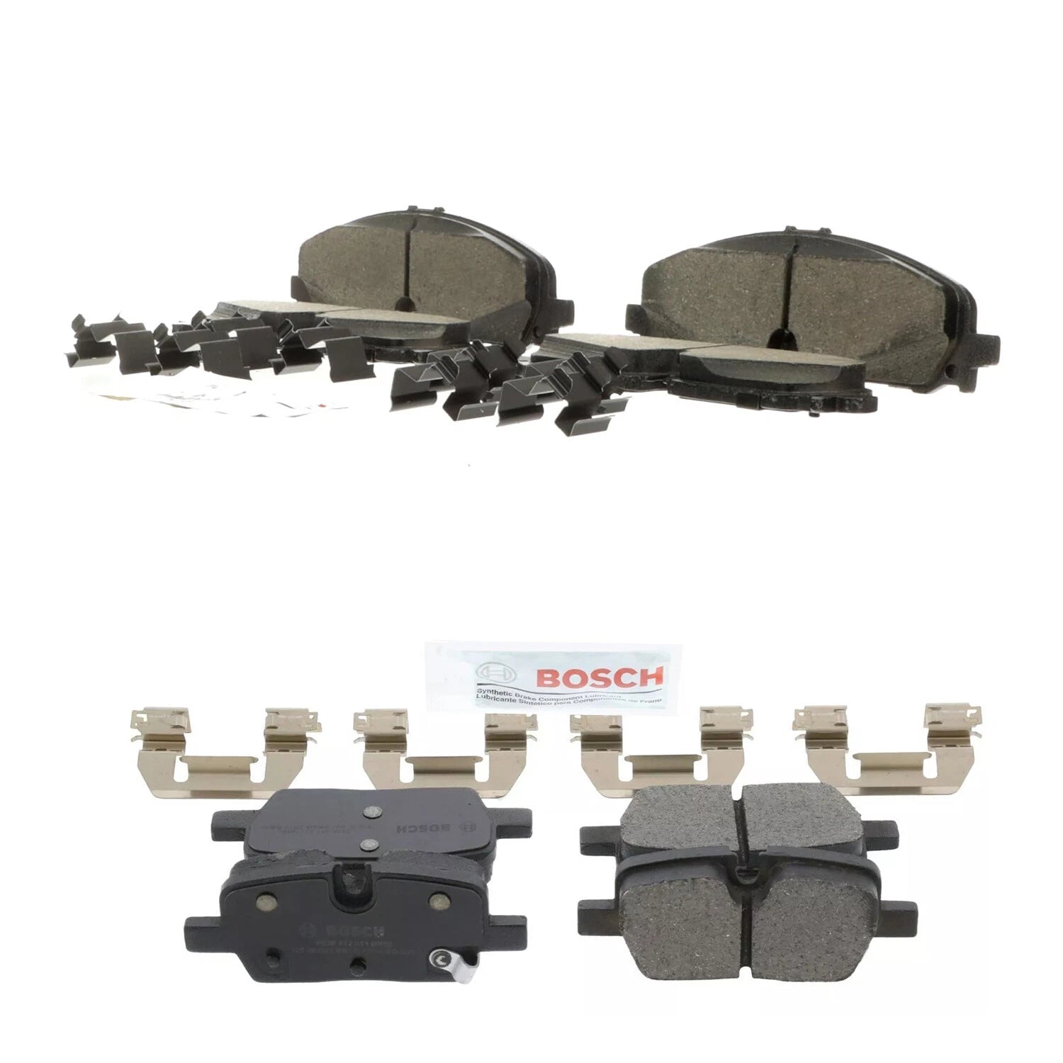 Set of 4 Bosch Quietcast Ceramic Disc Brake Pads for Acadia Traverse XT5 (2017–2023)
