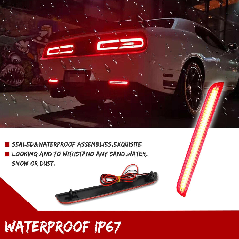 LED Rear Bumper Reflector Lamps for Dodge Challenger (2015–2023)