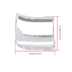 Chrome Headlight Trim Bezel Cover Pair for Chevy Silverado 1500 (2016–2019)