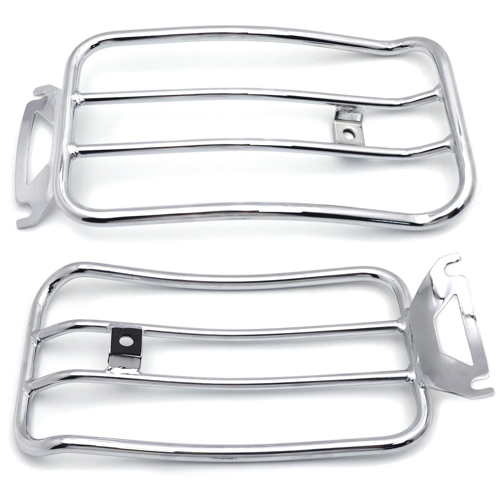 Solo Seat Luggage Rack for Harley Touring FLH/T (1997–2015) (Chrome)