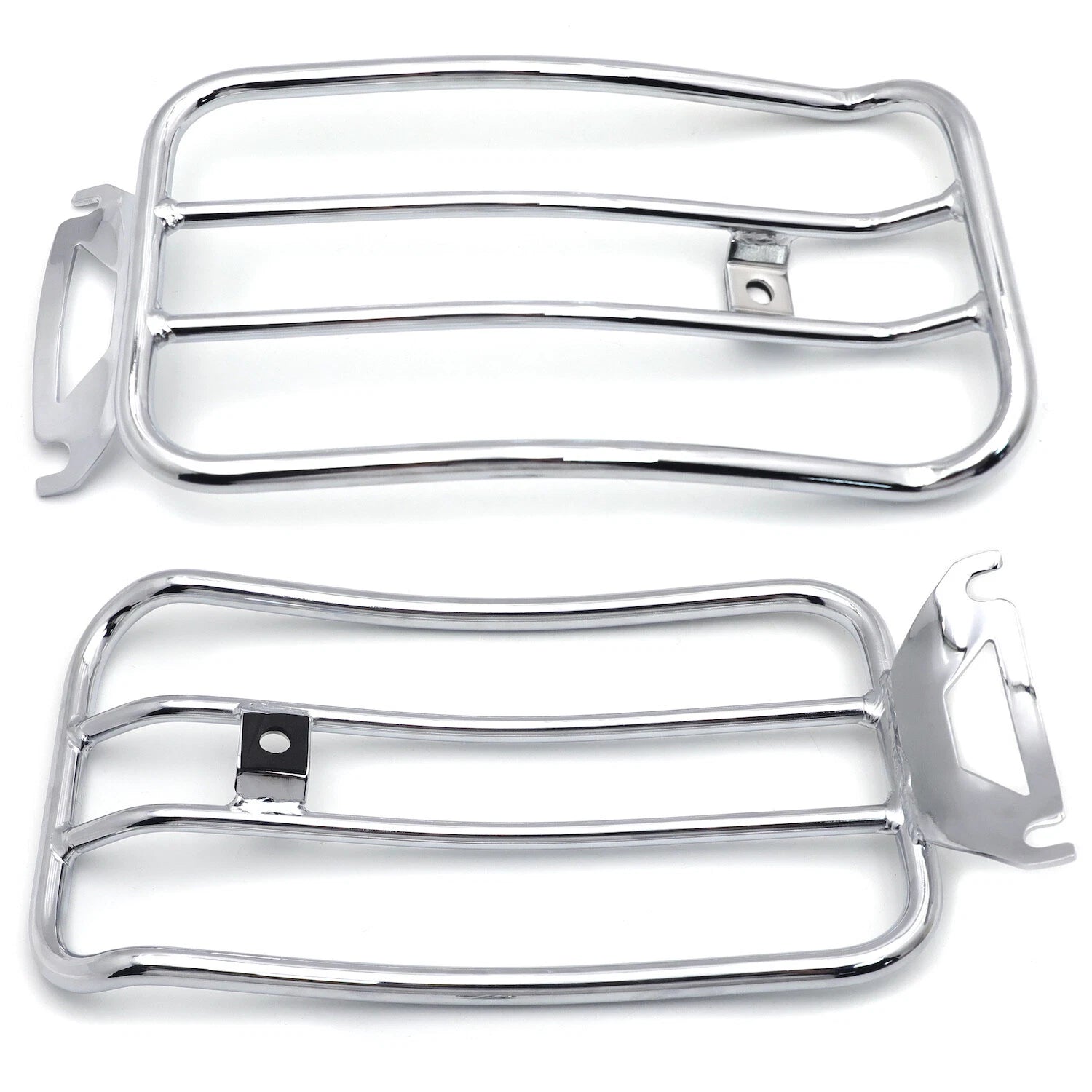 Solo Seat Luggage Rack for Harley Touring FLH/T (1997–2015) (Chrome)