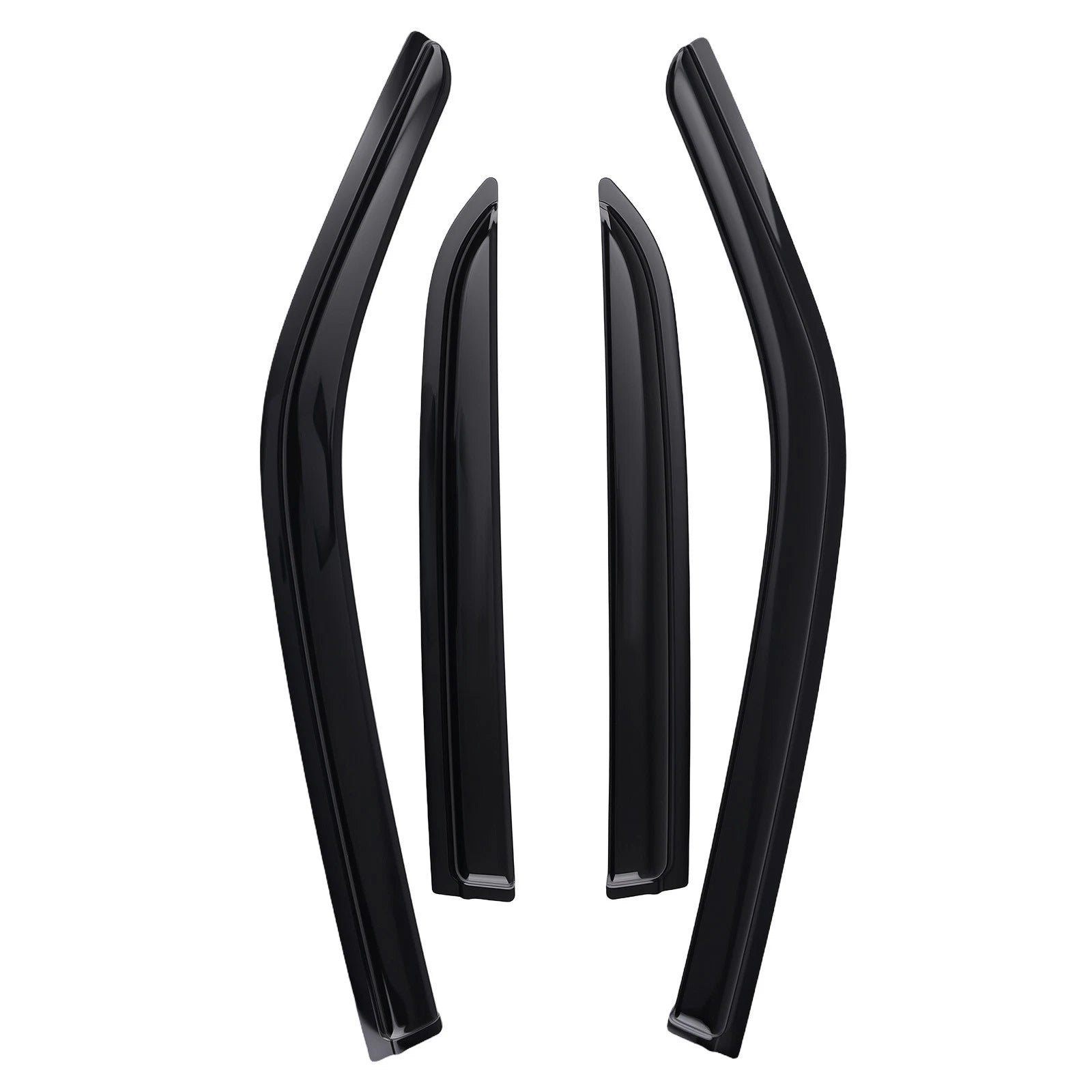 Set of 4 Black Acrylic Window Visors for Chrysler 300 (2005–2010)