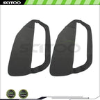 2pcs Leather Door Panel Insert Cards Cover for Ford Mustang (2005–2009) Black