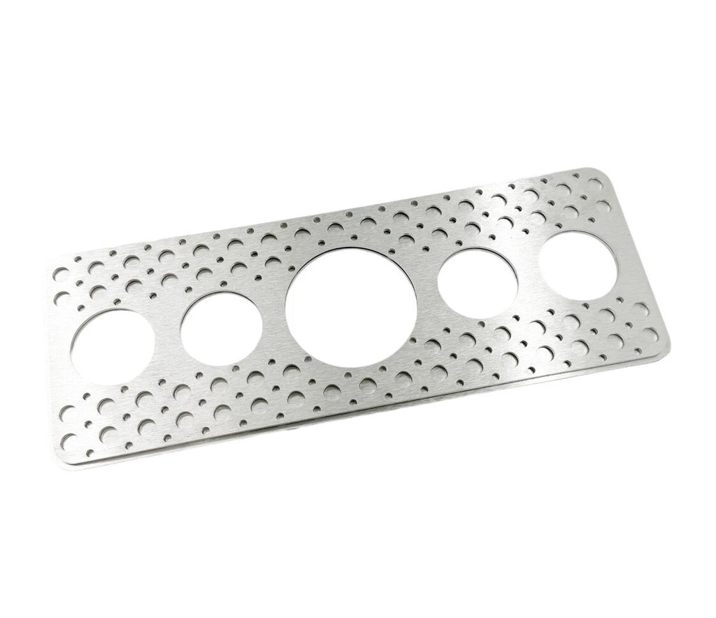 Aluminum Drilled Dash Gauge Panel Hot Rod for Universal Hot Rod (1950–2024)