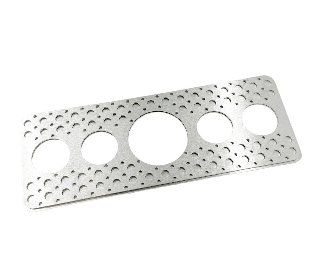 Aluminum Drilled Dash Gauge Panel Hot Rod for Universal Hot Rod (1950–2024)