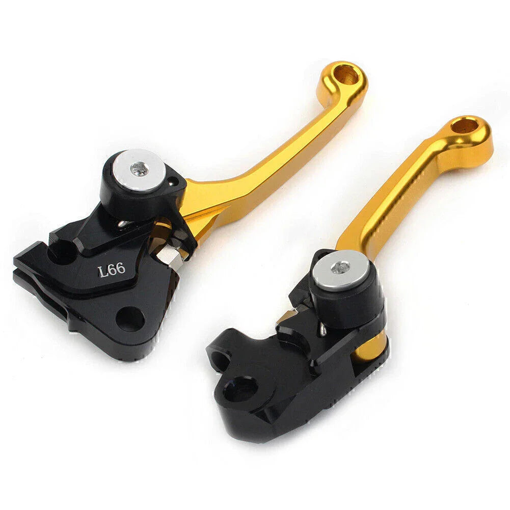 Golden Pivot Brake Clutch Levers for YAMAHA YZ 250F 426F 450F (09-20)