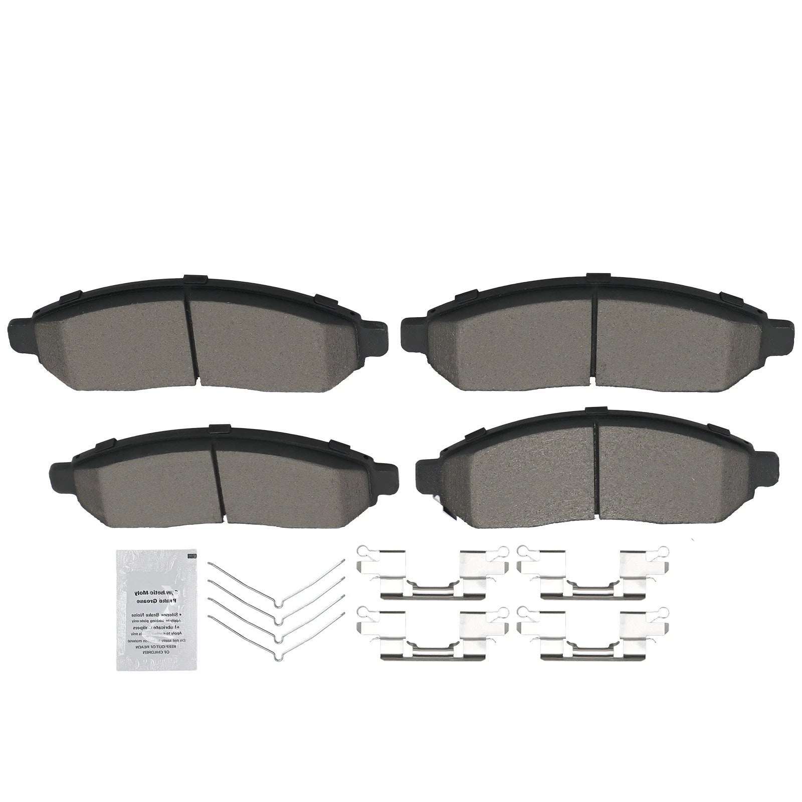 Front Ceramic Brake Pads Kit for Nissan Frontier/Xterra (2005–2020)