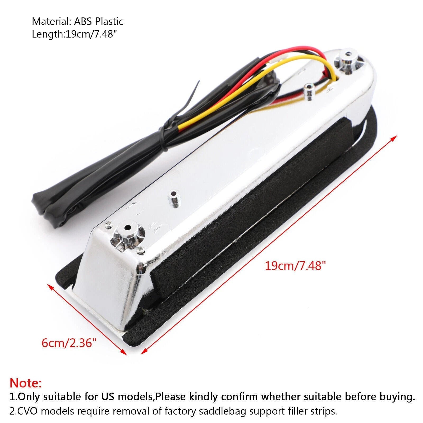 LED Inserts Saddlebag Filler Support Lights for Harley Touring Electra Glide (2014–2023) #3