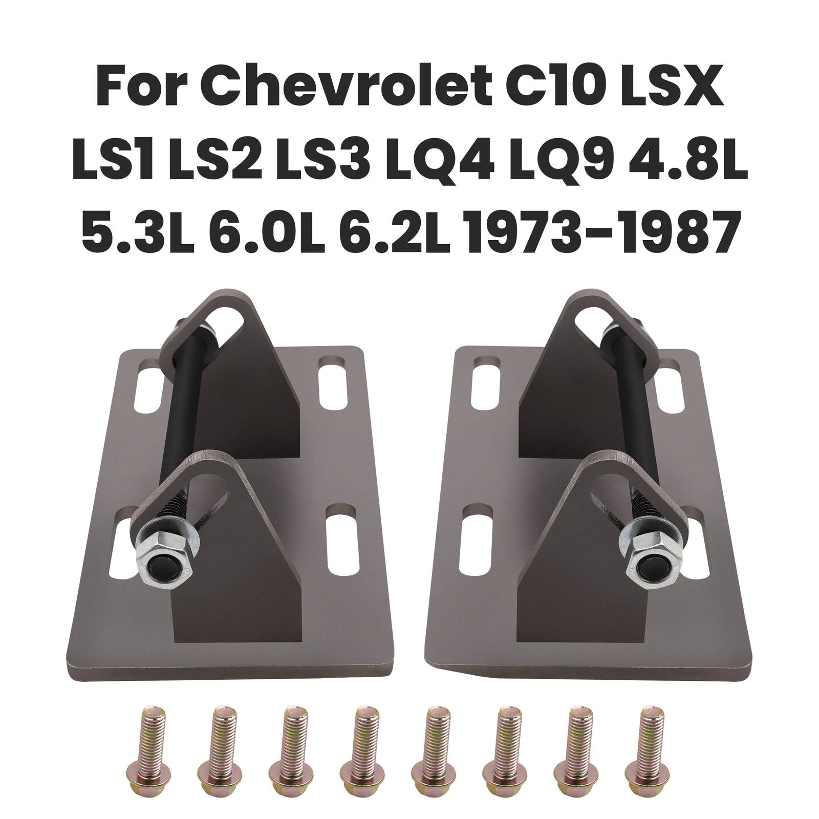 Pair Engine Motor Mount Swap Adapter Plates for Chevrolet C10 (1997–2002)