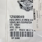 Screw with Lock Patch for Harley-Davidson (12600049)