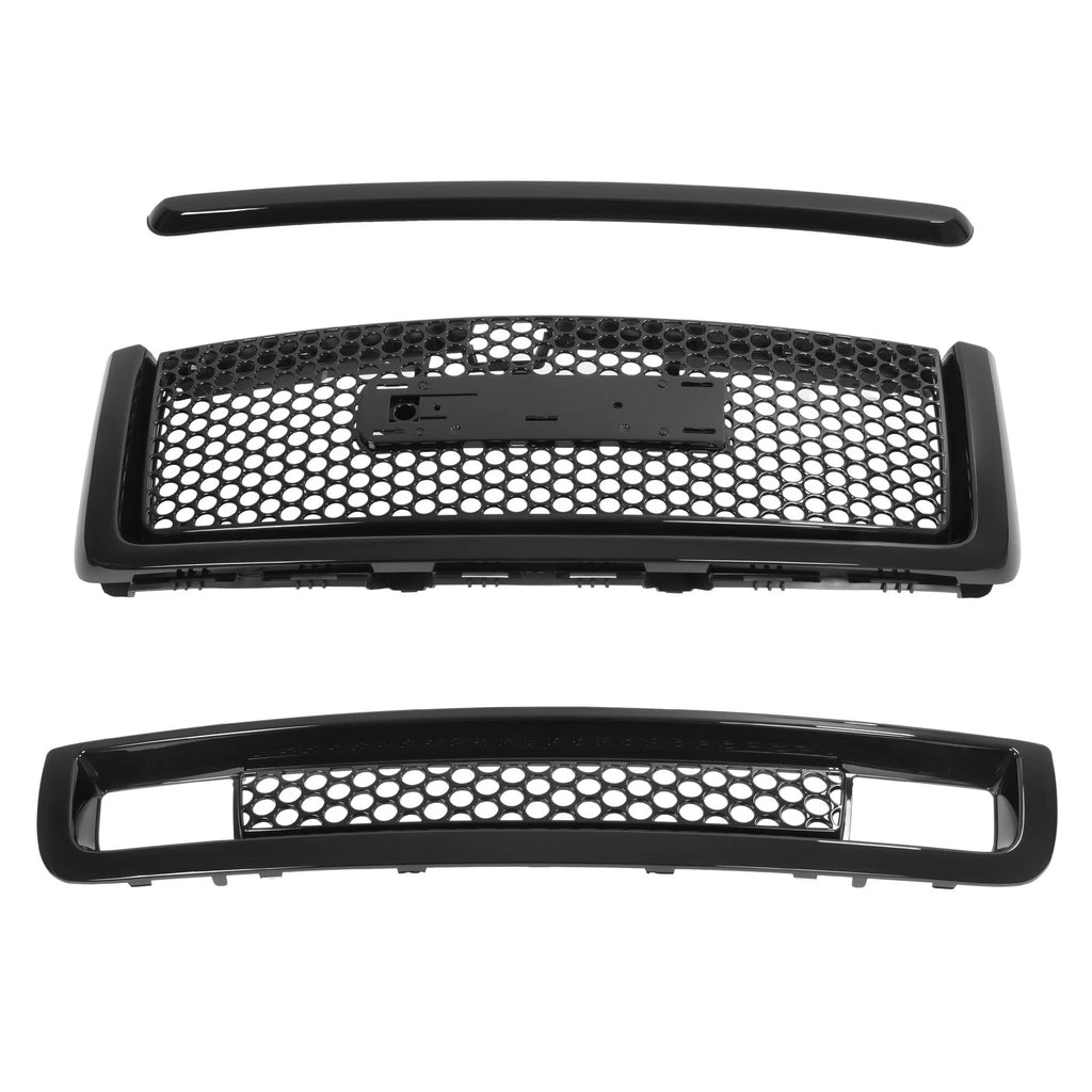 Upper Lower Grille Hood Molding for GMC Sierra 1500 Denali (2007–2013)