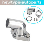 15° Swivel Water Neck Thermostat Housing for Chevy SBC BBC (327–350) Polished