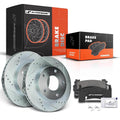 Drilled Brake Rotors & Ceramic Pads for Chevy Blazer GMC 