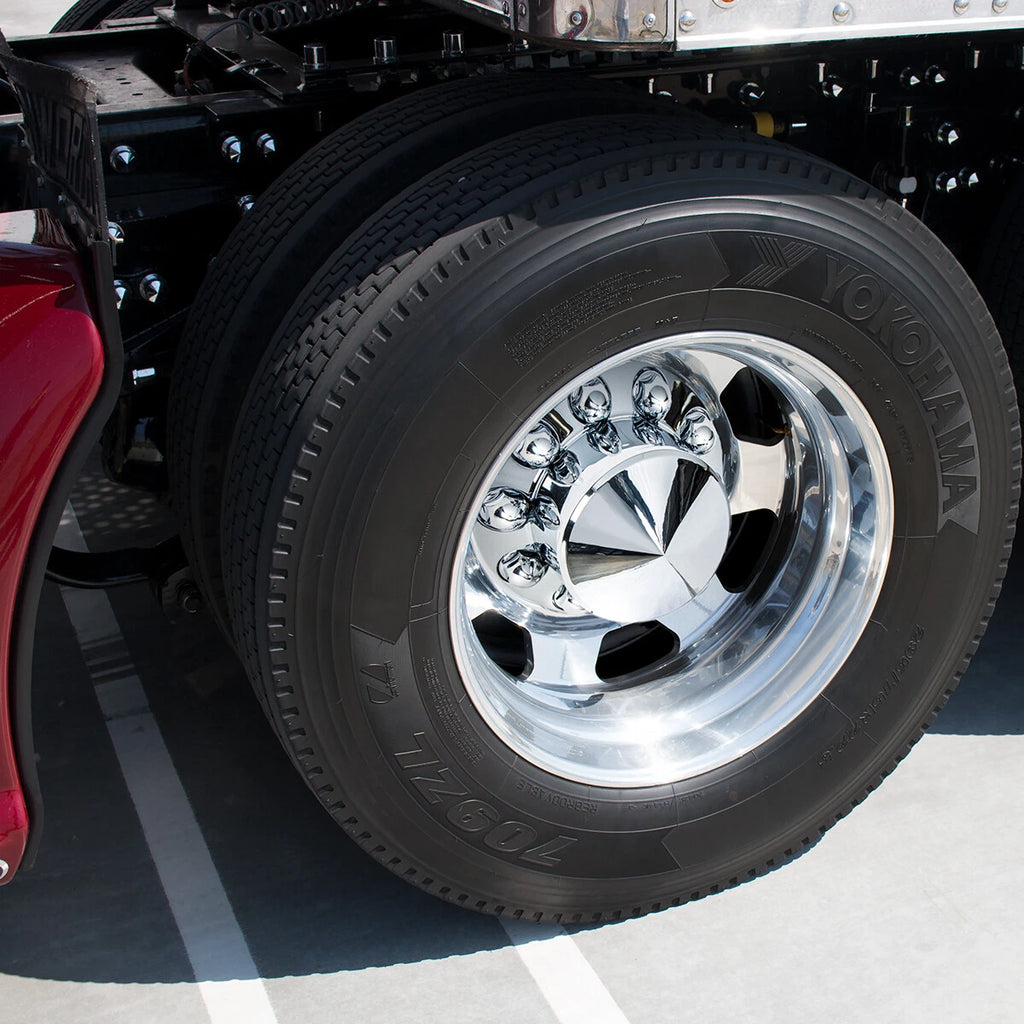 Chrome Bullet Lug Nut Covers Push-On 33mm for 80-Pack Set (2-3/4")