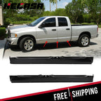 Set of 2 Rocker Panels for Dodge Ram 1500 2500 3500 (2002–2008) Black LH RH